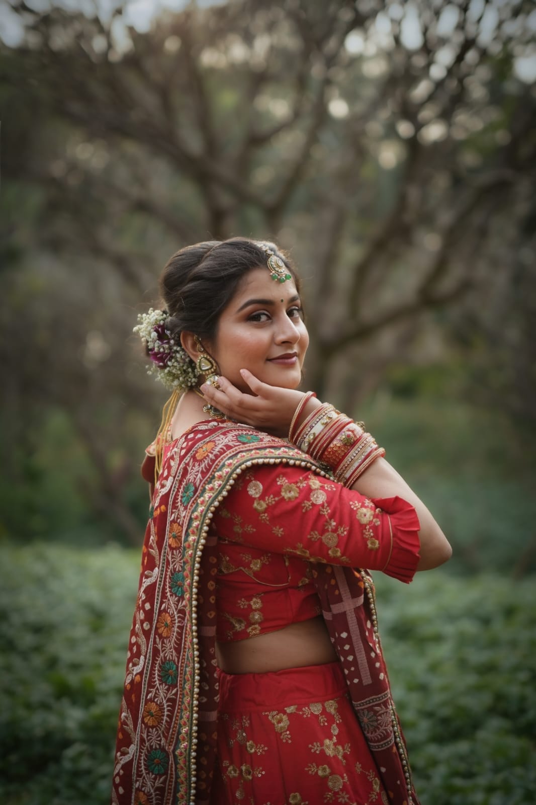 Royal Gujarati Bridal Look